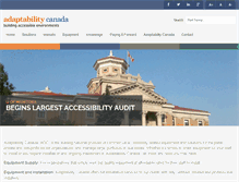 Tablet Screenshot of adaptabilitycanada.com